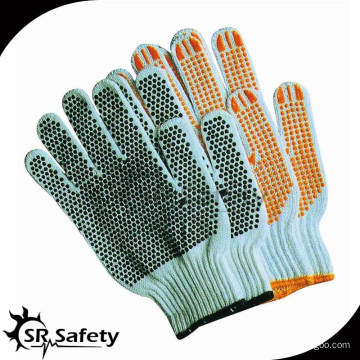 SRSafety 7 Gauge Alle Arten von Handschuhen / Dotted Cotton Handschuh, Nayural Polycotton String gestrickte Wraking Handschuhe